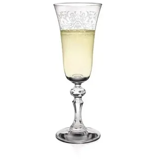 KIAPPO Sektgläser Set KRISTA DECO 150 ml - Elegante Champagnergläser aus Klarglas - Hochwertig & stilvoll - Ideal für Schaumwein, Hochzeiten & Geschenke - Spülmaschinengeeignet