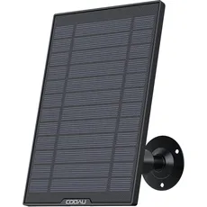 COOAU Solarpanel für solarbetriebene Sicherheitskamera,Akku Überwachungskamera Aussen WLAN IP Kamera Outdoor oder Türklingel, Wetterfest, 360° Einstellbare Halterung,3M Type-C-Kable