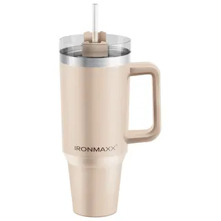 IronMaxx Cup mit Griff 1,2 l Beige