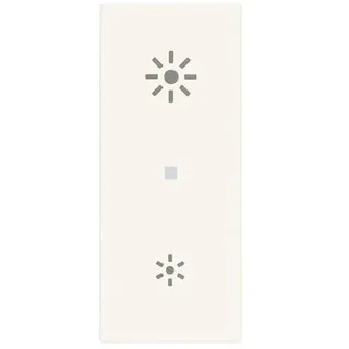 VIMAR 30135.B Universal-Dimmer Phasenabschnittslinie, mit ON/OFF-Steuerung und Einstellung mit integrierten Tasten oder durch mehrere Punkte mit NEIN-Tasten