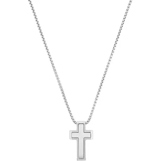 s.Oliver Kette mit Anhänger Kreuz Silber/Edelstahl