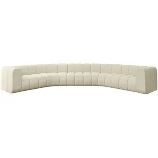 altdecor Eckcouch 7-Sitzer Beige