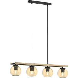 Lindby Pendelleuchte Enrique (Modern) aus Glas (4 flammig, E27) - Hängelampe Esstischlampe Hängeleuchte Wohnzimmerleuchte