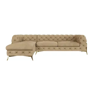 s-style möbel S-STYLE Chesterfield Ecksofa Natalie ¦ beige ¦ Maße (cm): B: 305 H: 75