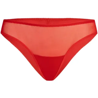 Teyli Unterwäsche Frauen Pantys Damen mit Nahtloser Abschluss - Slips Damen-Unterhosen Damen Unterwäsche - Frauen Unterwäsche Pantys Damen Slips aus Transparentem Netz Rot S