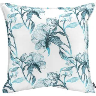 H.O.C.K. Fleur Dekokissen 50 x 50 cm Blau