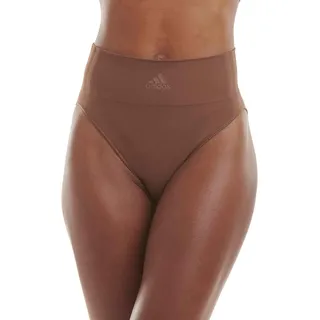 adidas Damen Sport 720 Seamless High Leg Brief Slip-4A4H62 Slip, Toasted Mocha, M (3er Pack)