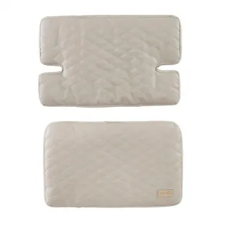 Roba Hochstuhl-Sitzverkleinerer 2-teilig Greyish gesteppt , Hellgrau , Textil , 42x1.5x28 cm , Babymöbel & Kindermöbel, Babyzimmer, Hochstühle