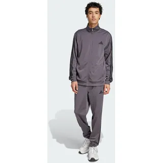 adidas Herren SPORTSWEAR Basic 3 STRIPES Tricot TRACKSUIT, Grey Strata M