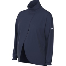 Nike Damen Top Df (M) Pullover, Midnight Navy/White, CQ9286-410, XS