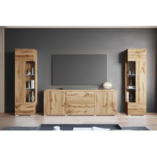 INOSIGN Wohnwand »KENIA« Komplett-Set, 3 Stk. tlg., braun