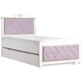 aea Kinderbett Chesterfield 120 cm Holz rosa