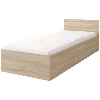 Deine Möbel 24 Jugendbett Olmo 46 90/200 Sonoma Eiche , Holzwerkstoff , 90x200 cm , Babymöbel & Kindermöbel, Kinderzimmer & Jugendzimmer, Kinderbetten, Kinderbetten & Jugendbetten