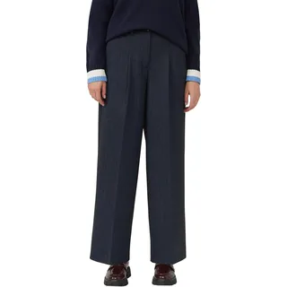 s.Oliver Hose aus Interlockjersey mit Wide Leg und Nadelstreifen
