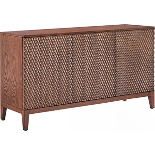 KAWOLA Sideboard COPAS 3 Türen Eiche furniert braun - Braun
