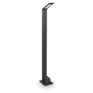Ideal Lux 326733 OUTDOOR AGOS LED-Stehleuchte/Mastleuchte für den Außenbereich, V800 mm, 6,5 W, 670/560 lm, 3000 K, IP54, schwarz - Schwarz