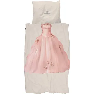 SNURK Bettwäsche-Garnitur Princess Beige Größe 135x200cm+80x80 - Beige