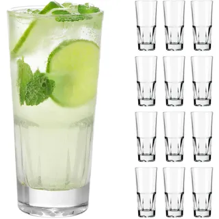LIBBEY 70523 Trinkglas "GALLERY", 399 ml, stapelbar, 12er Set