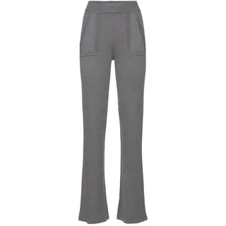 French Connection Strickhose mit leichten ausgestellten Bein, Loungewear, grau