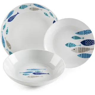 Excelsa Ocean North Sea Tellerservice 18-tlg. Porzellan