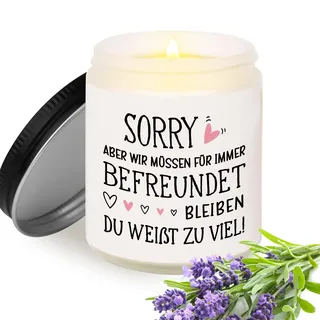 Craftique Geschenk Freundin Geburtstag, Beste Freundin Geschenke - Kerzen im Glas, Geburtstagsgeschenk für Freundin, Freundinnen Geschenk, Freundschaft Geschenke Geburtstag Weihnachten