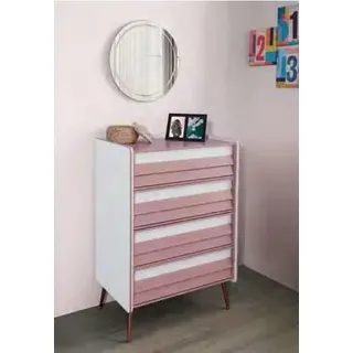 JV Möbel Jugendzimmer Kommode Kinderschrank Mädchen Neu - Rosa, Weiß