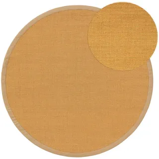 Kunstloft Sisalteppich Sana Beige ø 250 cm rund , Naturmaterialen , Beton Optik , Rund , 250x1 cm , Gots , für Fußbodenheizung geeignet , Teppiche und Böden, Teppiche