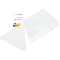SCRAP COOKING 5188 Set mit 2 Kämmen, Kunststoff, Weiß, 13 x 9,5 x 0,1 cm