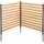 Sichtschutzzaun 110 98 2 Holz 2 St