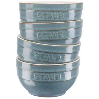 Staub Rundes Keramikschüssel-set 0.7l 4 Einheiten - Turquoise - One Size