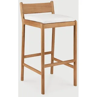 Ethnicraft Jack Outdoor-Barhocker Teak inkl. Sitzkissen