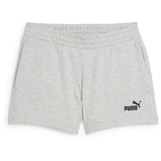 Puma ESS Small No. 1 Logo 4'' Shorts Damen Light Gray Heather XXL