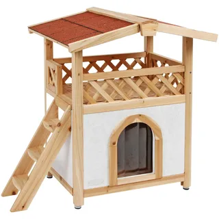 Kerbl Katzenhaus Tyrol Alpin 88 x 57 x 77 cm Hellbraun