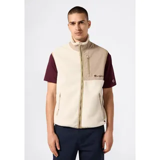 Fleeceweste CHAMPION "Polar Vest", Herren, Gr. S (44/46), beige (bhb, sphk), Obermaterial: 100% Polyester, Westen Fleeceweste, aus Polyester, leichte Qualität, für Erwachsene