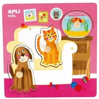 APLI KIDS - Tier-Puzzle, 102551, 20 x 20 cm