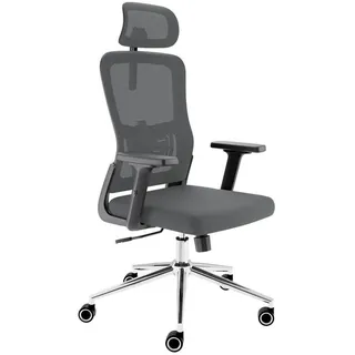 Clouvou Bürostuhl BrightSeat Anthrazit , Kunststoff , Füllung: Schaumstoff , 70x142x70 cm , Büromöbel, Bürostühle, Drehstühle