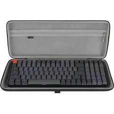 Geekria 90%-96% Tastaturhülle, Hartschalen-Reisetragetasche für 100 Tasten Computer mechanische Gaming kabellose tragbare Tastatur, kompatibel mit Keychron K4, RK ROYAL KLUDGE RK96 90%, RK100