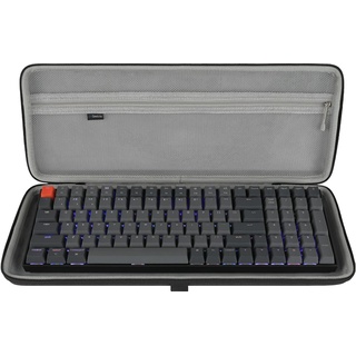 GEEKRIA 90 % - 96 % Tastatur-Hülle, Hartschalen-Reisetasche für 100-Tasten-Computer, mechanische Gaming-Tastatur, kompatibel mit Keychron K4, RK Royal KLUDGE RK96/RK100, Nuphy Halo96/Air96 V2