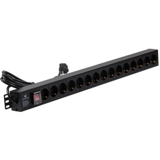 Rockstable 19-15PDU 19", Serverschrank Zubehör, Schwarz