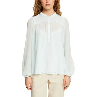 ESPRIT Damen 994EE1F312 Bluse, 390/LIGHT Aqua Green, Small