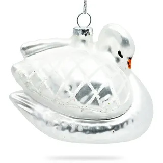 SIKORA Schwan besondere Weihnachtskugel Glas Figur Weihnachtsbaum Anhänger