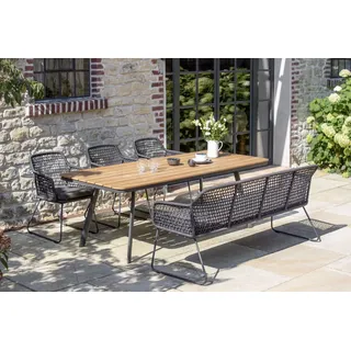 Niehoff Set Kubu - Das Set besteht aus: 1 x Tisch Kubu, 3 x Sessel Kubu, 1 x Bank Kubu.