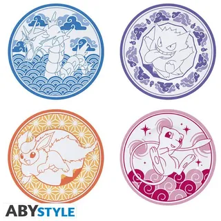 ABYstyle POKEMON - Set of 4 Plates - Japanese Style