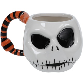 Jack Skellington Nightmare Before Christmas Tasse - Offiziell lizenziertes Disney Merchandise, Sammelbecher, Geschenk für Weihnachten oder Halloween, 400 ml (13 Fl Oz)