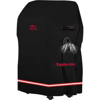 Turtle Life BBQ Grill Abdeckung, 32 Zoll Heavy Duty Wasserdicht 2 Brenner Grill Gasgrill Abdeckungen für Weber Spirit Char-Broil Performance, Kein Verblassen Innerhalb von 2 Jahren, Schwarz