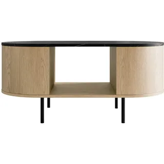 Mirjan24 Couchtisch Lygrint Braun/Eiche 100 x 45 x 52 cm