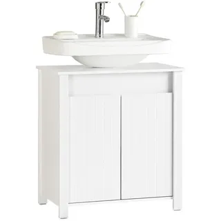 SoBuy Waschbeckenunterschrank 60 x 66 x 34 cm Weiß