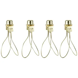 sourcing map 4 Pack Lampe Schirm Glühbirne Klammer Adapter mit Schirm Anfügen Final