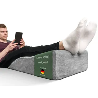 Well B4 Ergonomisches Venenkissen zum Beine hochlagern - Beinauflage - Beinhochlagerungskissen - Keilkissen Stützkissen für die Knie ideal als Lymphkissen und Venenkeil