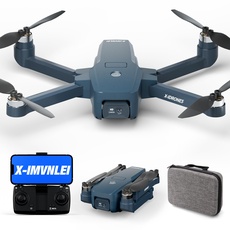 X5 GPS Drohne mit Kamera 4K für Anfänger Erwachsener, 5G WiFi Übertragung Faltbar FPV RC Quadcopter Drone Höhe Halten Follow Me 38 Min, Brushless Motor, Windbeständig 4 Level, Auto Return